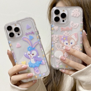 เคสโทรศัพท์มือถือ ซิลิโคนนุ่ม TPU ใส กันกระแทก ลายน่ารัก สําหรับ iPhone 14 13 12 11 Pro X XR XS Max SE 6 6S 7 8 Plus