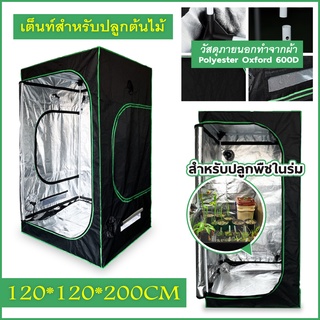 เต็นท์ปลูก เต็นท์สำหรับปลูกต้นไม้ เต็นท์ปลูกต้นไม้ Grow Tent ขนาด 60x140/ 80x160 /120x200CM.โรงเรือน 600D