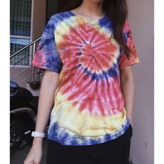 เสื้อยืดน่ารัก เสื้อมัดหมี่ สภาพดีจ้า