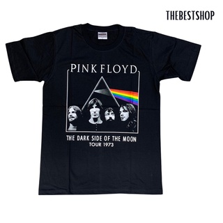 คอตต้อนคอกลมเสื้อวง PINK FLOYD เสื้อวินเทจ เสื้อลายวงพิ้งฟลอย สกรีนหน้าหลัง ลายสวยS-5XL