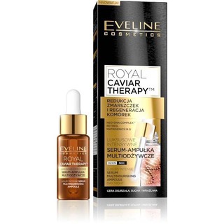 Eveline Cosmetics Royal Caviar Therapy Nourishing Serum Day &amp; Night 18 ml.