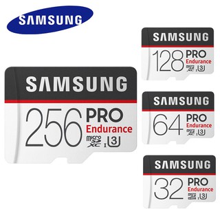 แหล่งขายและราคาเมมโมรี่การ์ด SAMSUNG Micro SDcard 32GB 64GB 128GB 256GB Class10 PRO Endurance (U1 100MB/s) memory card การ์ดหน่วยความจำอาจถูกใจคุณ