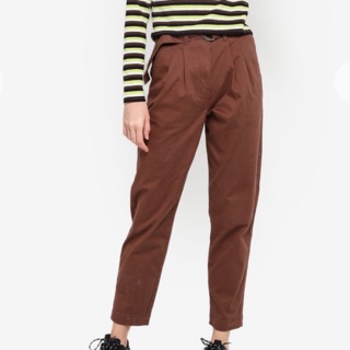 Asha Belted Chino Pants แบรนด์ Cotton On