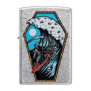 Zippo ไฟแช็กรุ่น 49788 Reaper Surfer Design รับประกันตลอดชีวิต นำเข้าและจำหน่ายโดยตัวแทนจำหน่าย