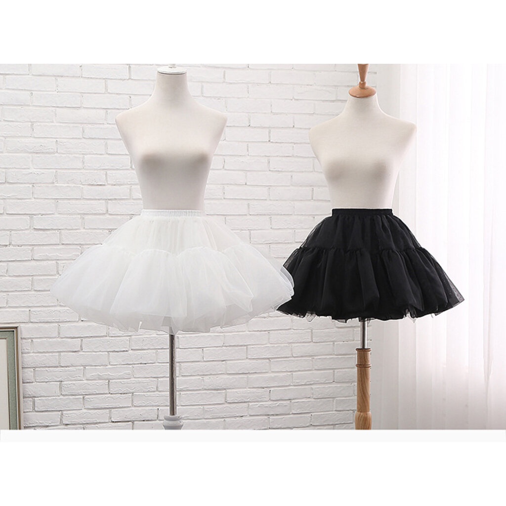 P6002- พร้อมส่งจากไทย กระโปรงสุ่มซับในไม่มีโครง เอวฟรีไซส์ก่อนยืด21-ยืดแล้ว38นิ้ว ช่วยให้กระโปรงพองฟูมาก ได้อย่างเป็น...