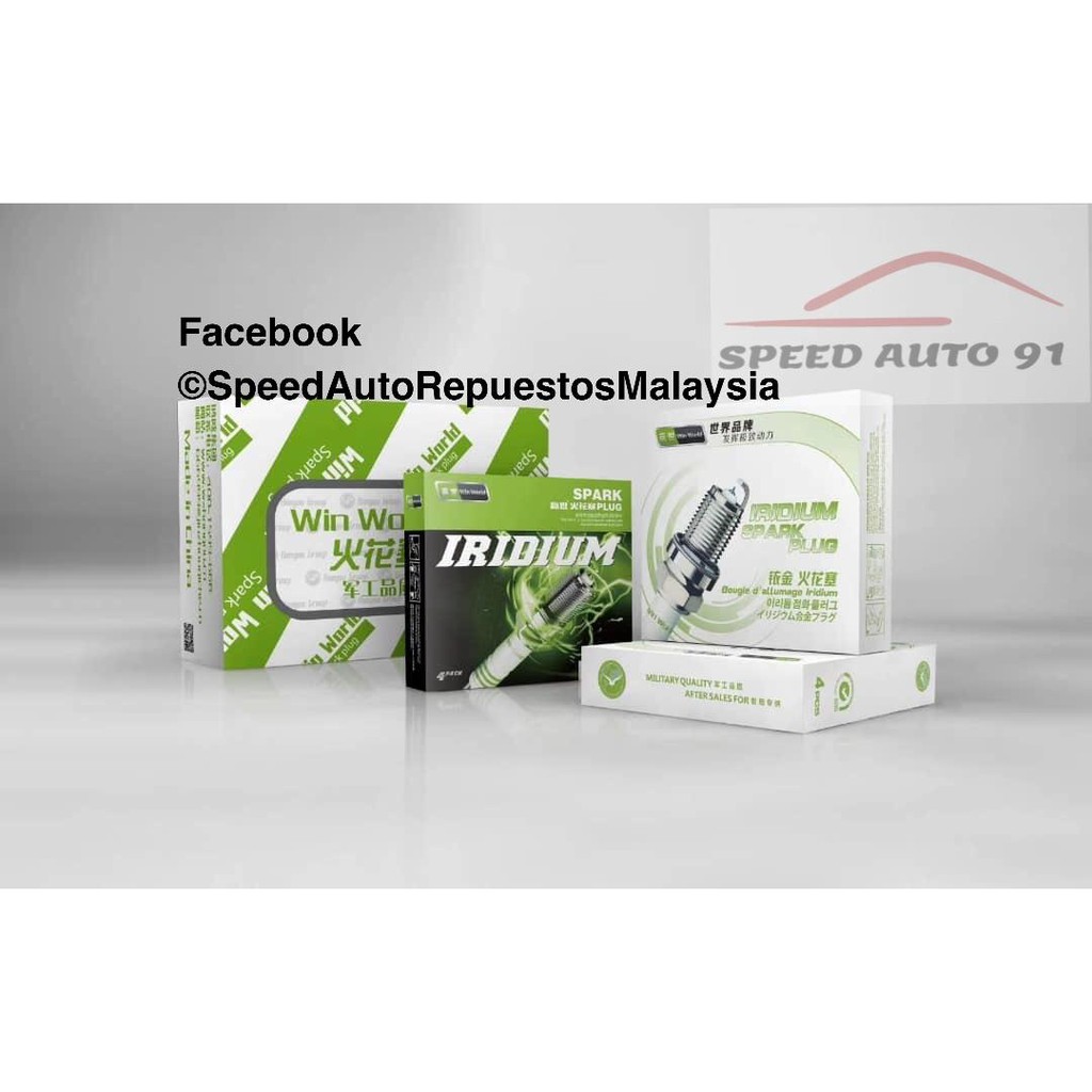 WinWorld SparkPlug 69015 69081 69147 Denso IK16 IK20 NGK BKR5EGP BKR6EGP Wira Waja Myvi Viva Kenari 