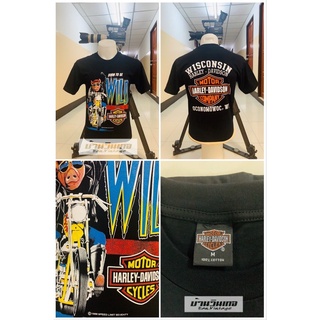 เสื้อวินเทจ (harley davidson) ป้ายฮาเลย์ผ้าCotton shirt (มีให้เลือกหลายลาย