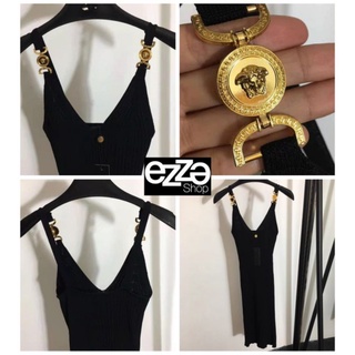 พร้อมส่ง 😎MEDUSA BIBBED KNIT DRESS😎 ezza