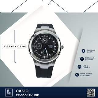 นาฬิกาข้อมือ Casio รุ่น EF-305-1AVUDF Edifice-  - Black