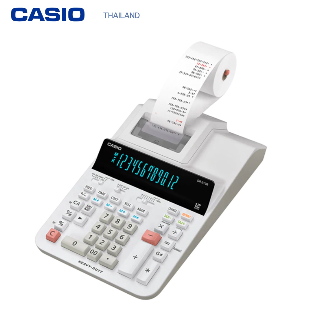 DR-210R เครื่องคิดเลขพิมพ์กระดาษ Casio ของแท้ ของใหม่ ประกันศูนย์เซ็นทรัลCMG 2 ปี