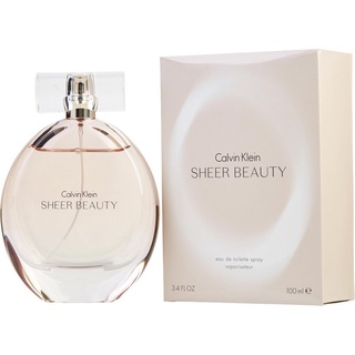 น้ำหอมแท้ CALVIN KLEIN CK SHEER BEAUTY EDT FOR WOMEN EAU DE TOILETTE SPRAY 100 ML ของใหม่ กล่องขายซีล เหมือนกับห้าง