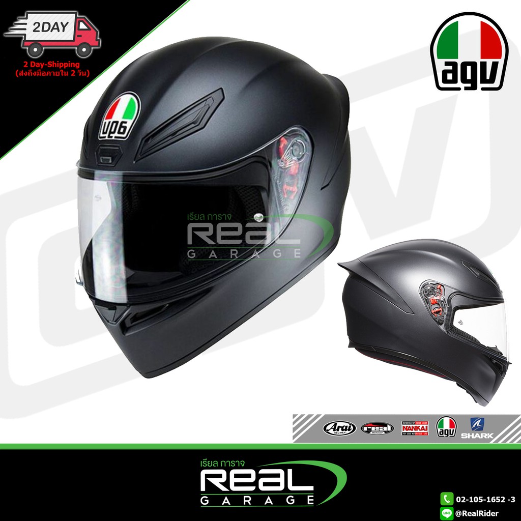 หมวกกันน็อค AGV K1s - สีพื้น / ลาย (รุ่นใหม่ล่าสุด) ประกันศูนย์ Agv Thailand