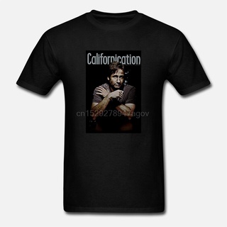 เสื้อยืดลําลอง ผ้าฝ้าย แขนสั้น พิมพ์ลาย Californication Hank Moody Photo SMOKING David Duchovny สําหรับผู้ชาย PIjnhc87MI