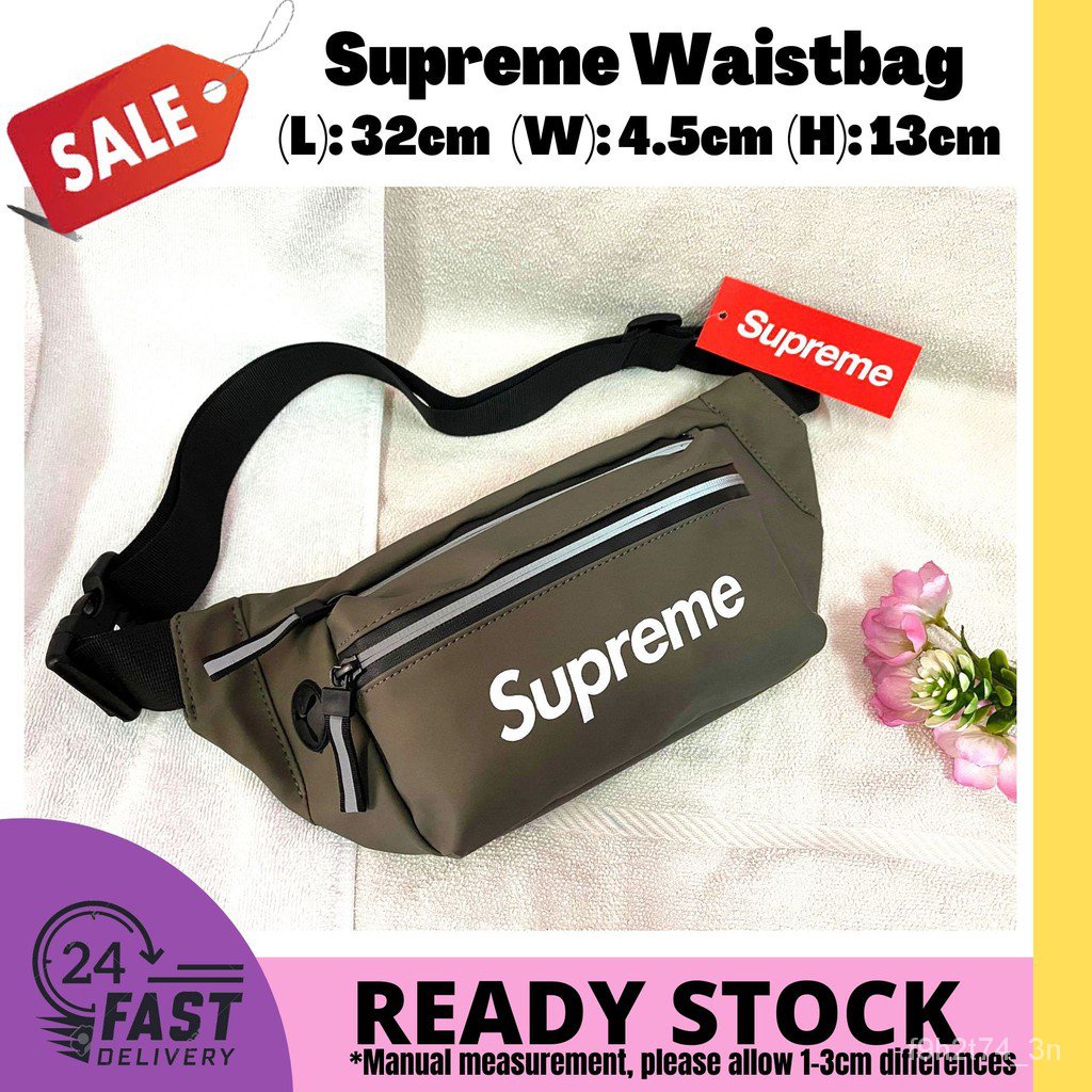 Ready Stock Nike Air Jordan Supreme PU Waistbag Chest Sport Bag Pouch