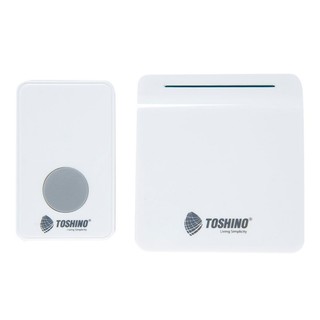 กริ่งไร้สาย กระดิ่งไร้สาย TOSHINO E-288 สีขาว กริ่ง งานระบบไฟฟ้า WIRELESS DOOR BELL TOSHINO E-288 WHITE