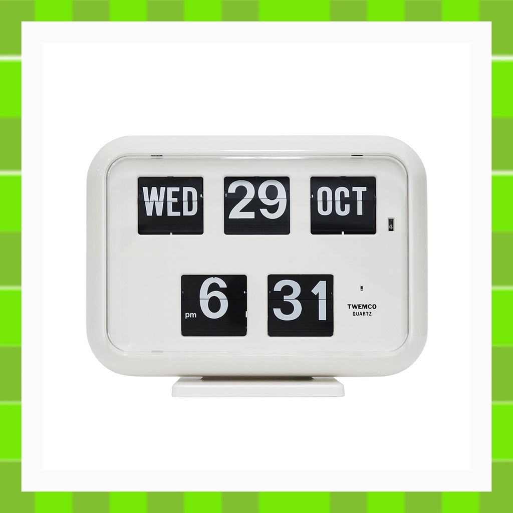 ⭐Twemco QD-35 Flip Clock Calendar, นาฬิกาแขวน, เดสก์ท็อป (3 สี) ของขวัญขึ้นบ้านใหม่ / จัดส่งจากเกาหล