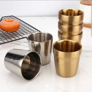 KITCHENWARE_NUMBER1 แก้วน้ำสแตนเลส (เลื่อนดูVDOเผื่อความชัดเจน) ราคาต่อชิ้น