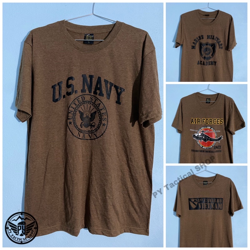 เสื้อยืดทหาร ลายพราง 3D เนื้อผ้านุ่มสวมใสสบาย ระบายอากาศได้ดี สีไม่ตก ผ้าไม่หด