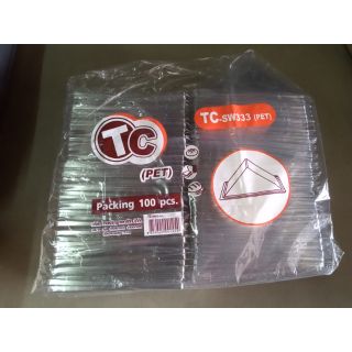 กล่องแซนวิซ TC-sw333(PET) บรรจุ 100 ใบ