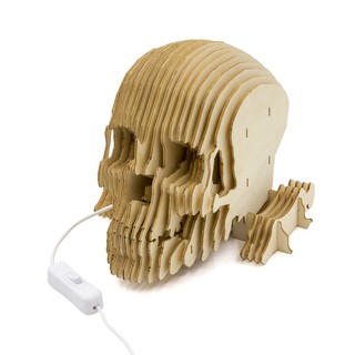 &gt;&gt;พร้อมส่ง&lt;&lt;จิ๊กซอว์ไม้ [JIGZLE Home] -- Skull Lamp