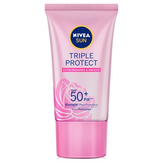 NIVEA Sun Triple Protect Extra Radiance &amp; Smooth /  NIVEA Sun Triple Protect Acne Oil Control SPF50+/PA+++ 40ml