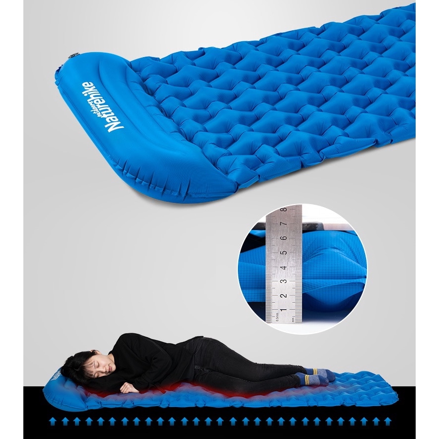 Naturehike Camping Mat Ultralight Sleeping Pad With Pillow For 1 Person