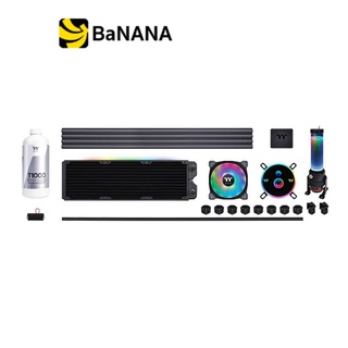 ชุดระบายความร้อนซีพียูแบบหม้อน้ำเต็มระบบ Thermaltake CPU Liquid Cooler Pacific CL360 Max D5 Hard Tube Water Cooling Kit by Banana IT