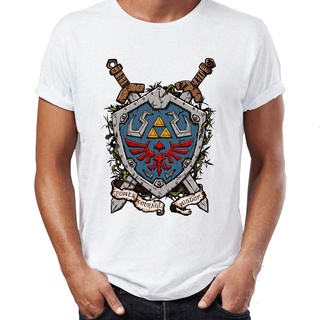 tshirtเสื้อยืดคอกลมฤดูร้อนเสื้อยืด พิมพ์ลาย Legend of Zelda สําหรับผู้ชายSto4XL