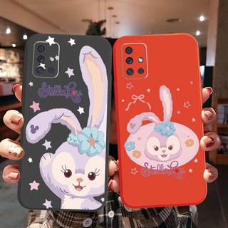 เคสโทรศัพท์มือถือ ขอบสี่เหลี่ยม ลายกระต่ายบัลเล่ต์ สําหรับ Samsung Galaxy A31 A32 4G A52 A72 5G A11 A51 A20S