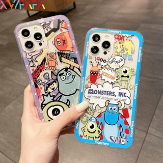 เคสโทรศัพท์มือถือแบบนิ่ม ใส กันกระแทก ลายการ์ตูนมอนสเตอร์น่ารัก สําหรับ Samsung A22 M32 M52 A13 A23 A33 A73 5G A12 F12 M12 M23 F23 M33 M53 M51 A51 A71 4G