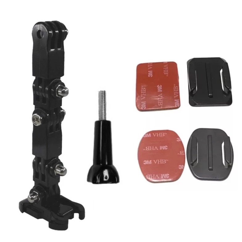 ขาติดหมวกกันน้อค พร้อม ฐานและแผ่นกาว สำหรับ กล้องโกโปร กล้องแอคชั่น Motorcycle helmet bracket for Gopro , Action Camera thumbnail 3