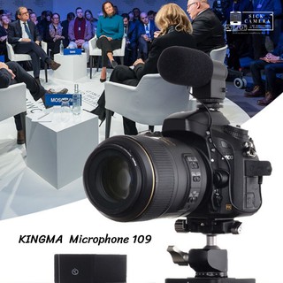 Camera Microphone ไมค์โครโฟนติดกล้อง Kingma MIC-109 แถมฟรีแบตเตอรี่