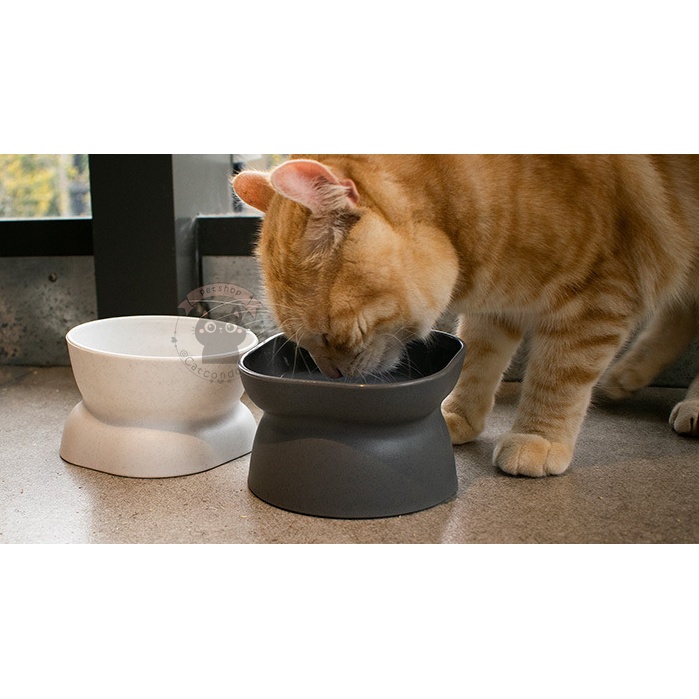 🌵 ชามโมเดิร์น ชามสุนัข มินิมอล ชามอาหารสัตว์เลี้ยง เอียง15องศา ป้องกันกระดูกสันหลัง ใช้ได้2ฝั่ง 🌵 - รูปที่ 4