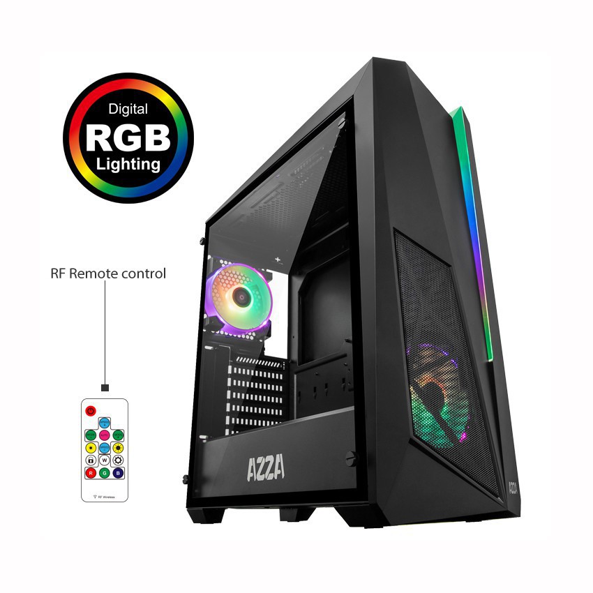 AZZA Thor 320 Mid Tower Tempered Glass RGB Gaming Case