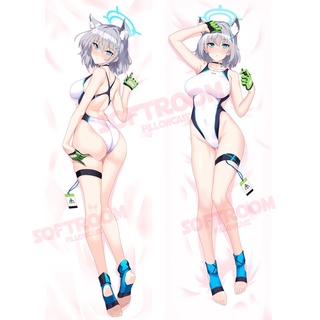 ปลอกหมอน แบบนิ่ม ลายอนิเมะญี่ปุ่น Archive Siroko Dakimakura ขนาด 50x150 ซม. สีฟ้า สําหรับตกแต่งบ้าน โซฟา เตียง DK2671