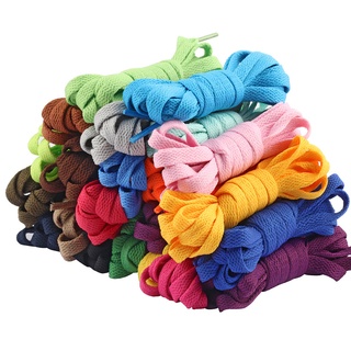 เชือกผูกรองเท้า ส้นแบน สีพื้น 120 ซม.