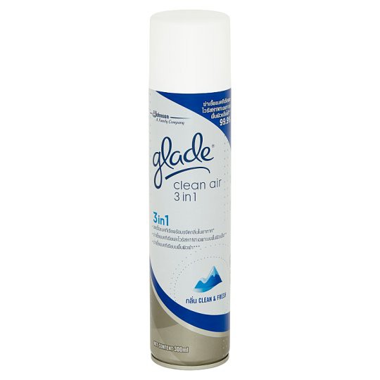 Glade Clean Air 3 in 1 Clean & Fresh Disinfectant Spray 300ml.