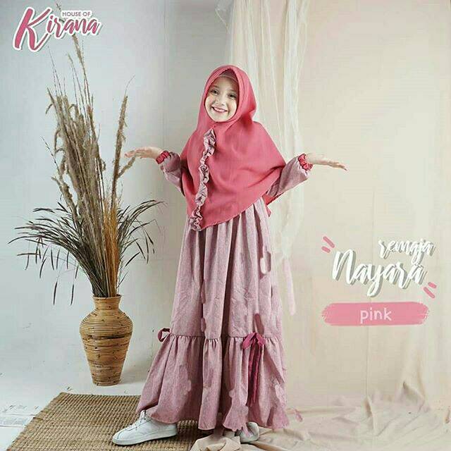 Nayara กระเป๋าเป้สะพายหลังสีชมพูสําหรับวัยรุ่น