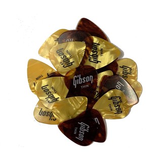 ปิ๊กกีต้าร์ Gibson ทรงหยดน้ำเนื้อเซลลูลอยด์ Celluloid