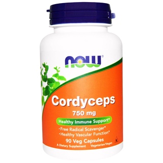 Now Foods Cordyceps, 750 mg 90 Veggie Caps