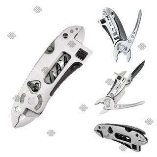 Elit Multitool ประแจอเนกประสงค์ Adjustable Wrench พกพา เครื่องมือสารพัดประโยชน์ มีดพับ คีม ไขควง Gadget เดินป่า แคมป์ปิ้