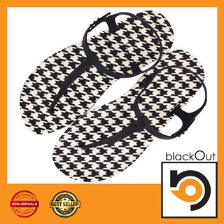 Blackout Slingback  แตะหนีบรัดส้นชิโนริดำ(หูดำ)