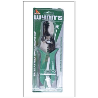 WYNNS คีมตัดสาย,ปอกสาย เคเบิ้ล 2 in 1 W1040 ด้ามดำ-เขียว