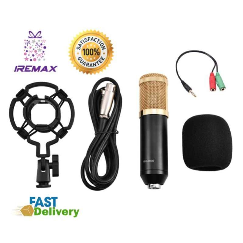 iremax bm900 microphone condenser ครบชุด ไมโครโฟน บันทึกเสียง bm900 upgrade มาจาก bm800 แถมฟรีสาย sp