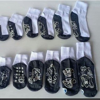📣ถุงเท้านักเรียนกันลื่นเกรดA📣มี12คู่📌พร้อมส่งในไทยถุ