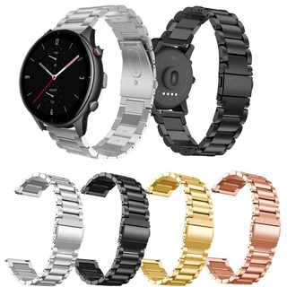 สายนาฬิกาข้อมือสแตนเลสสตีลสําหรับ Xiaomi Huami Amazfit Gtr 2/GTR 2e/GTR 47mm/Amazfit Pace Stratos 2/2S/Xiaomi 22 มม.