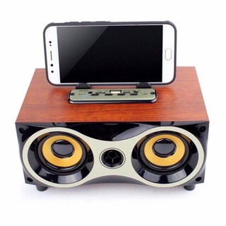 ลำโพงบูลทูธ Bluetooth รุ่น XM 6 Seriesเสียงเบสที่หนักแน่น และเสียงดนตรีที่ไพเราะ   ตัวลำโพงทำจากไม้ แบตอึด วางมือถือได้