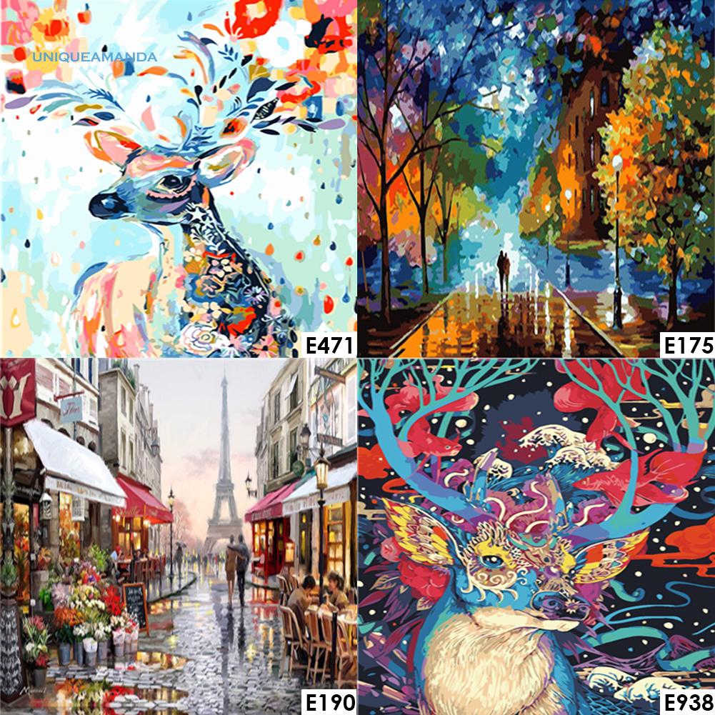 CH Diy Paint By Numbers Painting On Canvas Wall Art Home Decor Famous