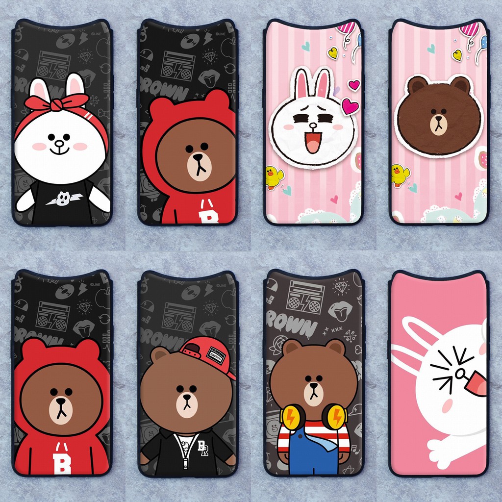 เคส Oppo Find X ลายหมีบราวน์ ขอบนิ่มหลังแข็ง เคสมือถือ เคสโทรศัพท์ Case