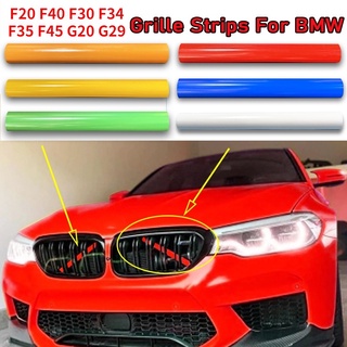 1 คู่ กระจังหน้า BMW F30 F34 F20 F21 F40 G20 G21 G29 สําหรับ Bmw ท่อสีเหลือง / Car Front Grill Trim Strips